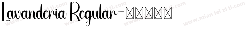 Lavanderia Regular字体转换